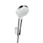 Hansgrohe Crometta - Set de douche Vario avec support Porter, 1250 mm, blanc/ chrome 26691400 Hansgrohe Crometta - Set de douche Vario avec support Porter, 1250 mm, blanc/ chrome 26691400