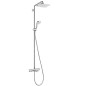 Hansgrohe Croma - Colonne de douche Showerpipe avec mitigeur thermostatique de baignoire, 1jet, chrome 27687000 Hansgrohe Croma - Colonne de douche Showerpipe avec mitigeur thermostatique de baignoire, 1jet, chrome 27687000
