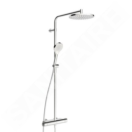 Hansa Viva - Set de douche avec thermostat, diamètre 25 cm, 3 jet, chrome 65159201
