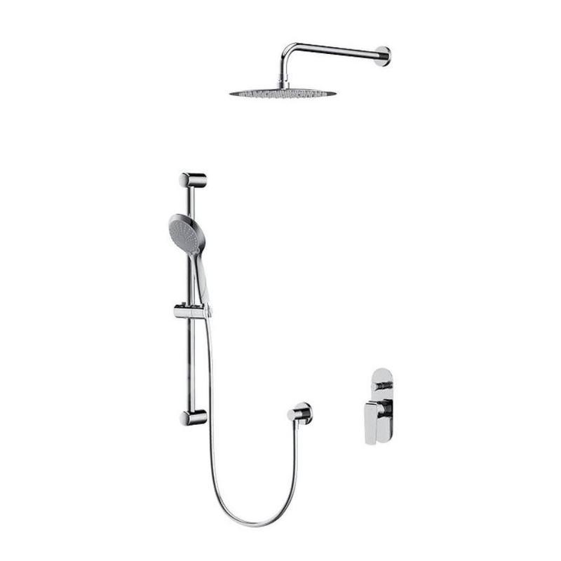 Cersanit City - Set de douche avec mitigeur encastré, avec corps d’encastrement, diamètre 25 cm, 3 jets, chrome S952-014 Cersanit City - Set de douche avec mitigeur encastré, avec corps d’encastrement, diamètre 25 cm, 3 jets, chrome S952-014