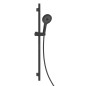 kielle Vega - Set de douche avec mitigeur, colonne, flexible et tête de douche, noir mat 20618SN14 kielle Vega - Set de douche avec mitigeur, colonne, flexible et tête de douche, noir mat 20618SN14