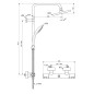 Ideal Standard CeraTherm - Set de douche T25 avec thermostat, diamètre 200 mm, 1 jet, noir A7545XG Ideal Standard CeraTherm - Set de douche T25 avec thermostat, diamètre 200 mm, 1 jet, noir A7545XG