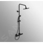 Ideal Standard CeraTherm - Set de douche T25 avec thermostat, diamètre 200 mm, 1 jet, noir A7545XG Ideal Standard CeraTherm - Set de douche T25 avec thermostat, diamètre 200 mm, 1 jet, noir A7545XG