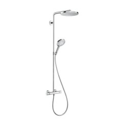 Hansgrohe Raindance Select S - Colonne de douche Showerpipe avec thermostat, 3 jets, chrome 27633000