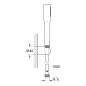 Grohe Vitalio Get Stick - Set de pommeau de douche, support et flexible, chrome 27459000