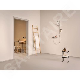 Hansa Optima - Set de douche avec thermostat, 3 jets, chrome 481303310009