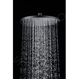 kielle Oudee - Set de douche avec thermostat, 228 mm, 3 jets, noir mat 20602024