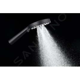 kielle Oudee - Set de douche avec thermostat, 228 mm, 3 jets, noir mat 20602024