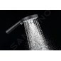 kielle Oudee - Set de douche avec thermostat, 228 mm, 3 jets, noir mat 20602024