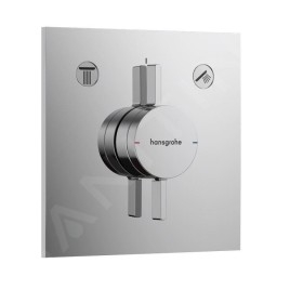 Hansgrohe - Set de douche avec mitigeur encastré, avec corps d’encastrement, 26x26 cm, chrome SANI21HHH001