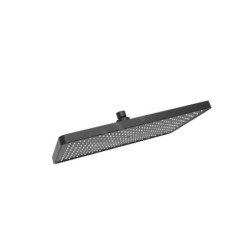 kielle Vega - Set de douche avec thermostat, 300 x 200 mm, 3 jets, noir mat 20618004