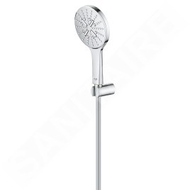 Grohe Rainshower SmartActive - Set de douche de tête 130 9,5 l/min, 3 jets, support et flexible, chrome 26581000