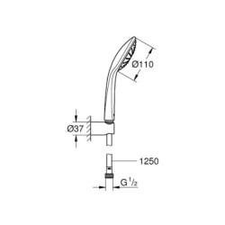 Grohe Euphoria - Colonne de douche, chrome 27354000