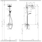 Hansgrohe Crometta - Set de douche Showerpipe S 240 avec mitigeur, chrome 27269000