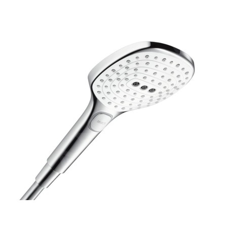 Hansgrohe Raindance Select E - Douchette 120, 3 jets, EcoSmart 9 l/min, blanc/chrome 26521400