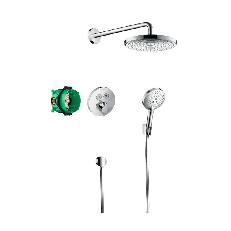 Hansgrohe Raindance Select S - Set de douche 240 avec thermostat ShowerSelect S, 2 jets, chrome 27297000