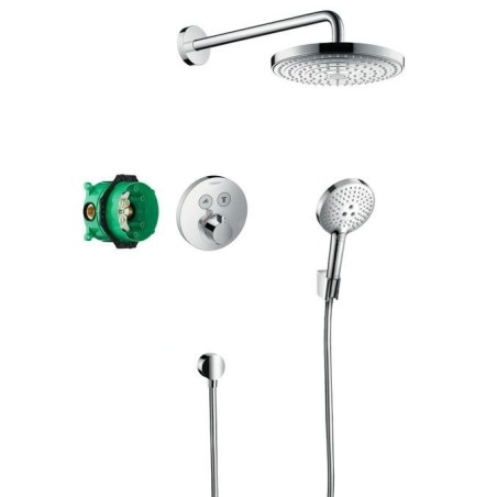 Hansgrohe Raindance Select S - Set de douche 240 avec thermostat ShowerSelect S, 2 jets, chrome 27297000