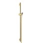 Hansgrohe Unica'S - Barre de douche 900 mm avec flexible, aspect doré poli 28631990