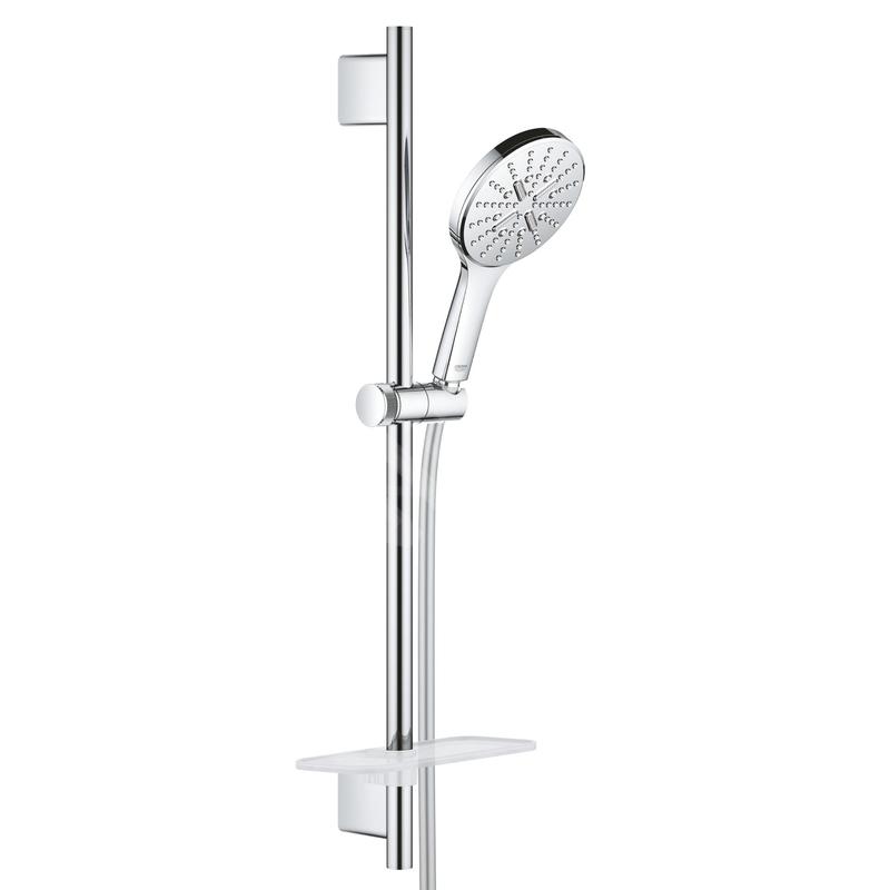 Grohe Rainshower SmartActive - Set de douche de tête 130, 3 jets, barre 600 mm et flexible, chrome 26546000