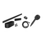 Hansgrohe WallStoris - Set de pommeau de douche 105, 3 jets et accessoires de salle de bain, noir mat 24291670 Hansgrohe WallStoris - Set de pommeau de douche 105, 3 jets et accessoires de salle de bain, noir mat 24291670