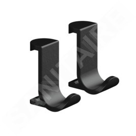 Hansgrohe WallStoris - Set de pommeau de douche 105, 3 jets et accessoires de salle de bain, noir mat 24291670