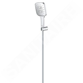 Grohe Rainshower SmartActive Cube - Set de douche de tête 130 9,5 l/min, 3 jets, support et flexible, chrome 26589000