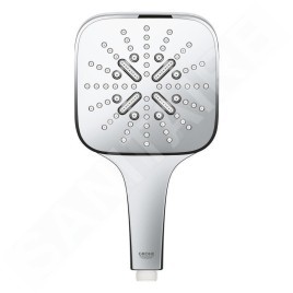 Grohe Rainshower SmartActive Cube - Set de douche de tête 130 9,5 l/min, 3 jets, support et flexible, chrome 26589000