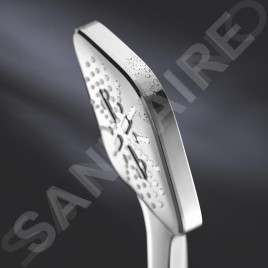 Grohe Rainshower SmartActive Cube - Set de douche de tête 130 9,5 l/min, 3 jets, support et flexible, chrome 26589000