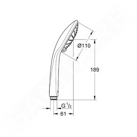Grohe Euphoria - Douchette Rainshower, chrome 27220000