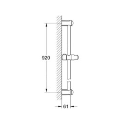 Grohe Tempesta New - Barre de douche 900 mm, chrome 27524000