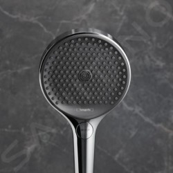 Hansgrohe Rainfinity - Pommeau de douche 130, 3 jets, EcoSmart, chrome 26865000
