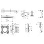 Hansgrohe - Set de douche avec thermostat encastré, corps d’encastrement, diamètre 26 cm, 3 jets, chrome SANI21HHH002