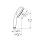 Grohe Tempesta Cosmopolitan - Douchette, 2 jets, chrome 2757120E