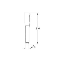 Grohe Vitalio Get Stick - Pommeau de douche,1 jet, chrome 27458000