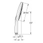 Grohe Rainshower SmartActive - Douche de tête 150 9,5 l/min, 3 jets, blanc lunaire 26554LS0
