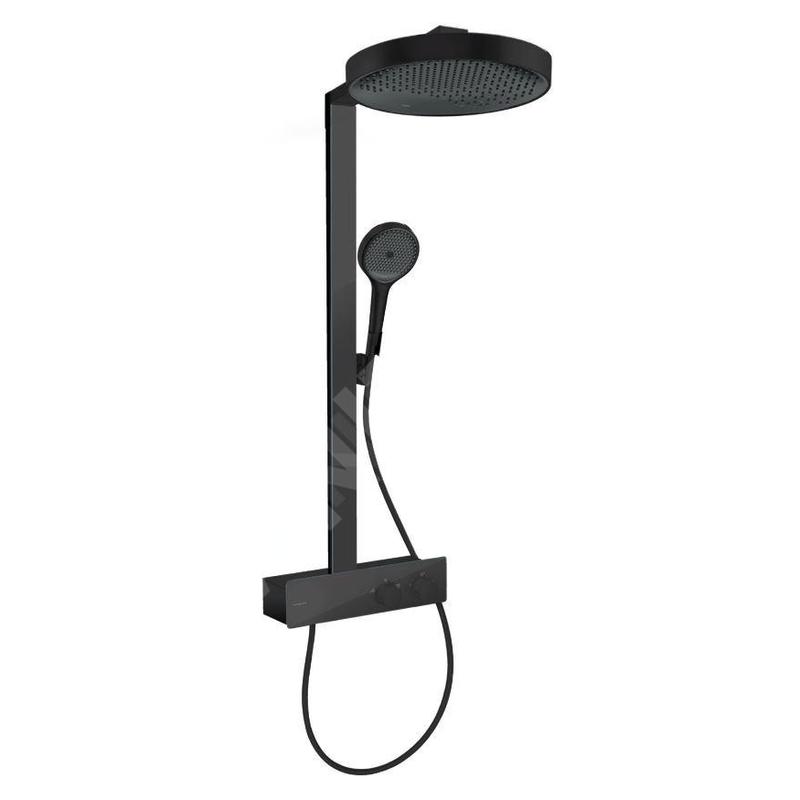 Hansgrohe Rainfinity - Set de douche avec thermostat, diamètre 36 mm, 3 jet, noir mat 26853670 Hansgrohe Rainfinity - Set de douche avec thermostat, diamètre 36 mm, 3 jet, noir mat 26853670