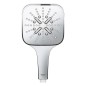 Grohe Rainshower SmartActive Cube - Set de douche de tête 130 9,5 l/min, 3 jets, barre 600 mm et flexible, chrome 26584000