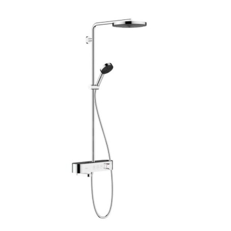 Hansgrohe Pulsify S - Set de douche 260 avec thermostat de baignoire ShowerTablet Select 400, 1 jet, chrome 24230000