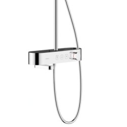 Hansgrohe Pulsify S - Set de douche 260 avec thermostat de baignoire ShowerTablet Select 400, 1 jet, chrome 24230000
