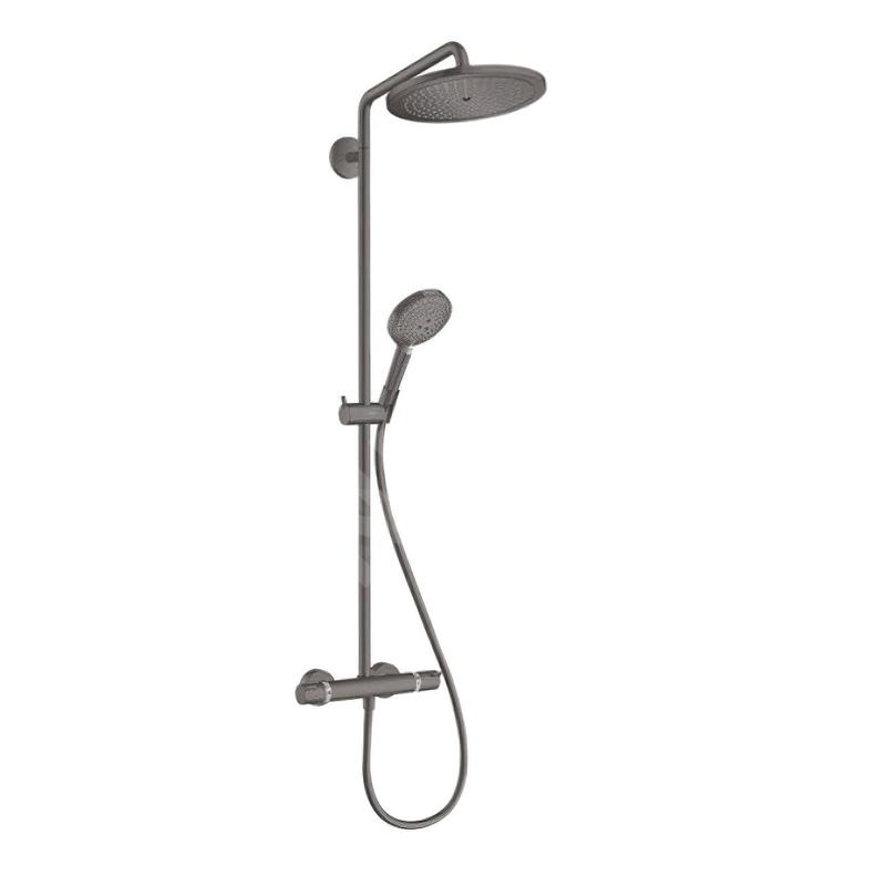 Hansgrohe Croma Select S - Set de douche Showerpipe 280 avec thermostat, chrome noir brossé 26890340 Hansgrohe Croma Select S - Set de douche Showerpipe 280 avec thermostat, chrome noir brossé 26890340