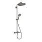 Hansgrohe Croma Select S - Set de douche Showerpipe 280 avec thermostat, chrome noir brossé 26890340 Hansgrohe Croma Select S - Set de douche Showerpipe 280 avec thermostat, chrome noir brossé 26890340