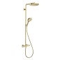 Hansgrohe Raindance Select S - Colonne de douche thermostatique Showerpipe, 1jet, aspect doré poli 27633990 Hansgrohe Raindance Select S - Colonne de douche thermostatique Showerpipe, 1jet, aspect doré poli 27633990
