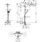 Hansgrohe Raindance Select S - Colonne de douche thermostatique Showerpipe, 1jet, aspect doré poli 27633990 Hansgrohe Raindance Select S - Colonne de douche thermostatique Showerpipe, 1jet, aspect doré poli 27633990