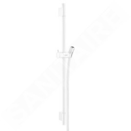 Hansgrohe Unica'S - Barre de douche 650 mm avec flexible, blanc mat 28632700