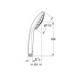 Grohe Euphoria - Douchette 110 Massage, 3 jets, chrome 27221001