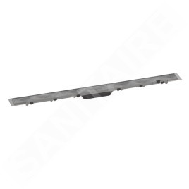 Hansgrohe RainDrain Rock - Caniveau de douche linéaire 900, avec grille à carreler, inox 56032000