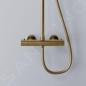 Steinberg 340 - Set de douche avec thermostat, diamètre 22 cm, or brossé 340 2721 BG