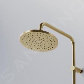Steinberg 340 - Set de douche avec thermostat, diamètre 22 cm, or brossé 340 2721 BG