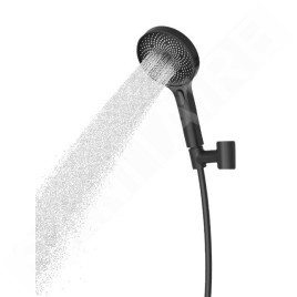 kielle Oudee - Set de douche avec mitigeur encastré, 2 sorties, avec accessoires et corps d’encastrement, noir mat 20602SPT24