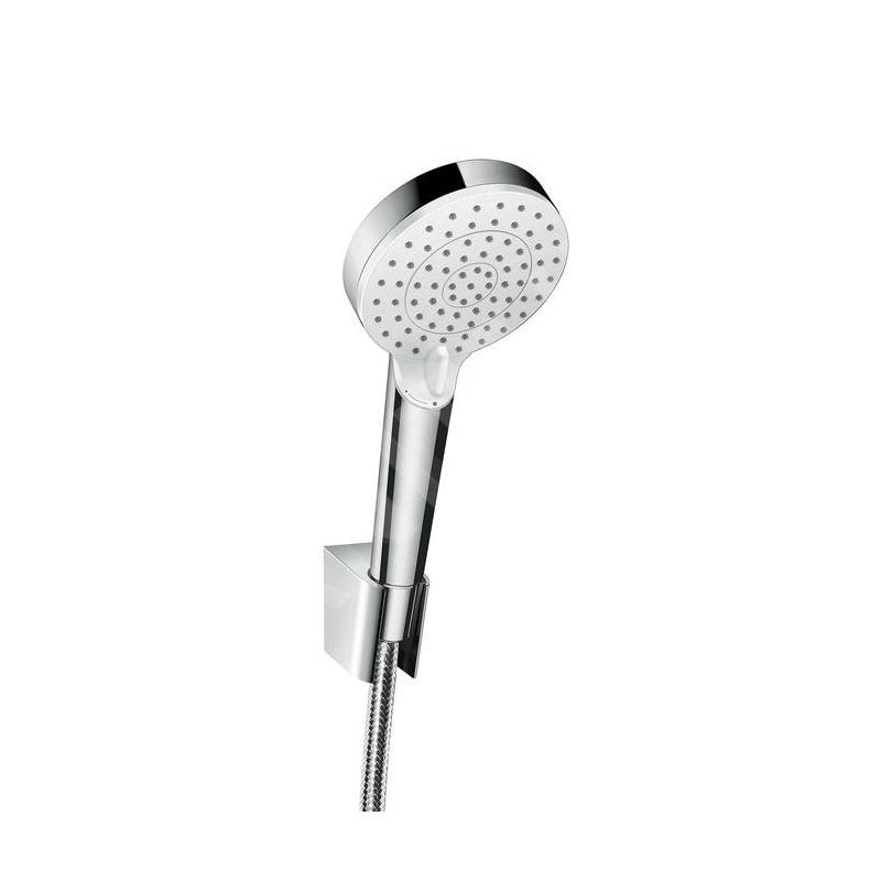 Hansgrohe Crometta - Ensemble de douche avec support Porter, 1250 mm, blanc/chrome 26693400